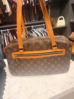 Louis Vuitton Brown and Tan Monogram Tote